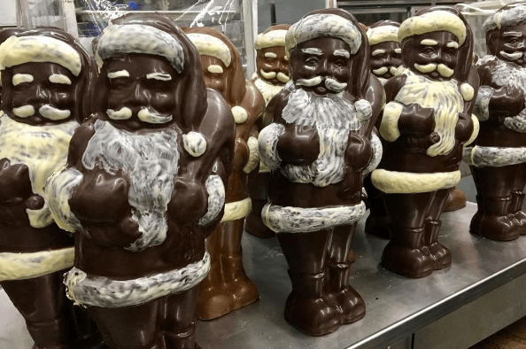 chocolate santas