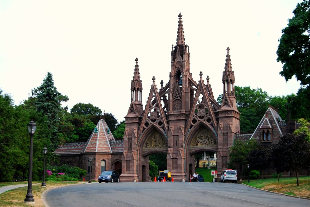 Main Gate to Green-Wood Cemetery