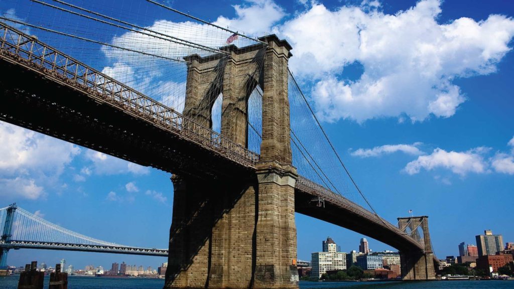 the Brooklyn Bridge