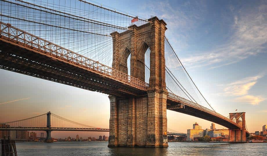 the Brooklyn Bridge